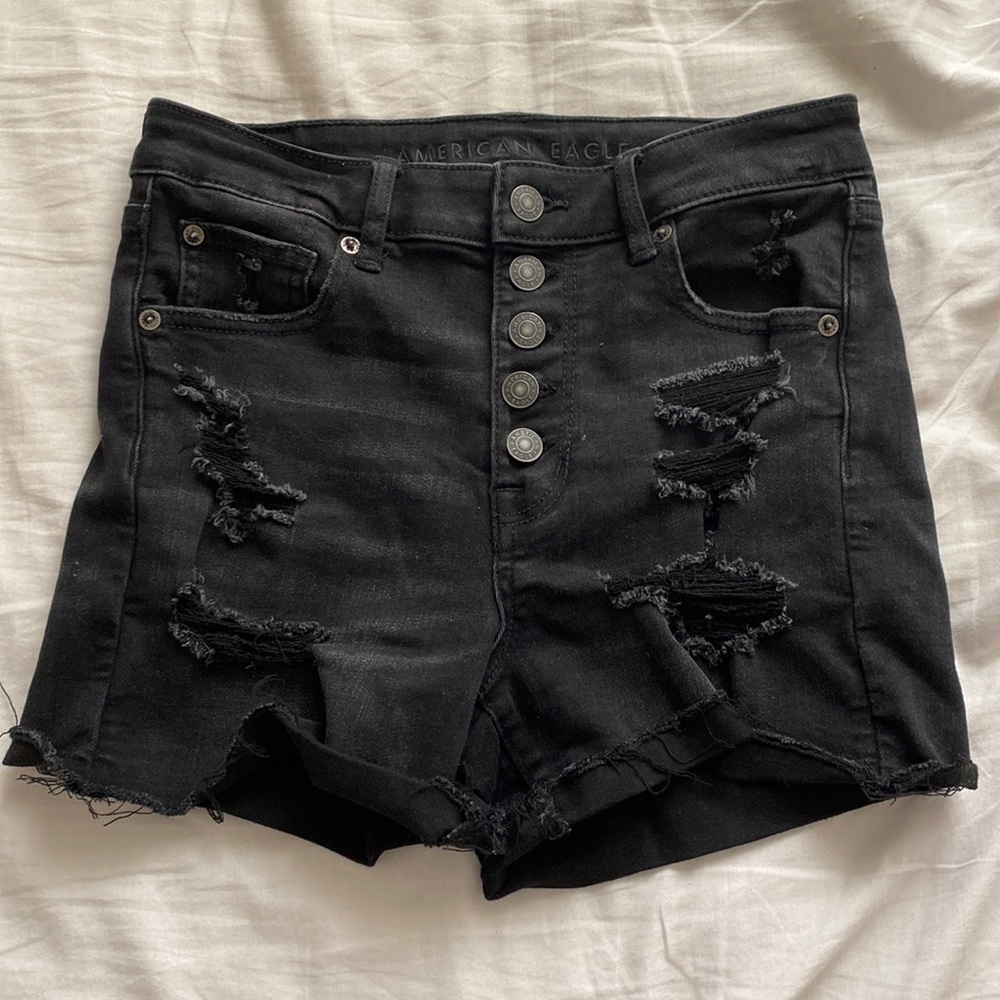 Ripped Jean Shorts